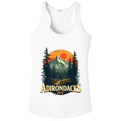Adirondacks Ny Hiking Mountains Nature Lovers Ladies PosiCharge Competitor Racerback Tank