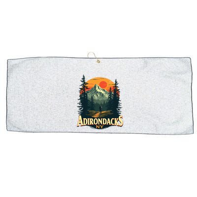 Adirondacks Ny Hiking Mountains Nature Lovers Large Microfiber Waffle Golf Towel