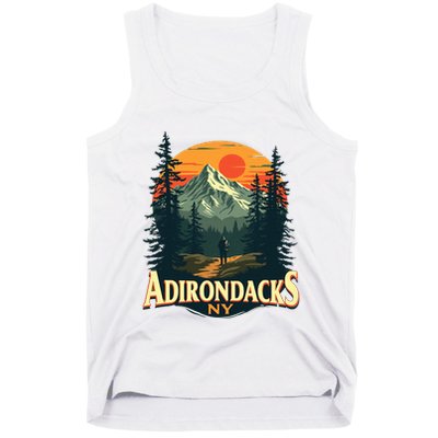 Adirondacks Ny Hiking Mountains Nature Lovers Tank Top