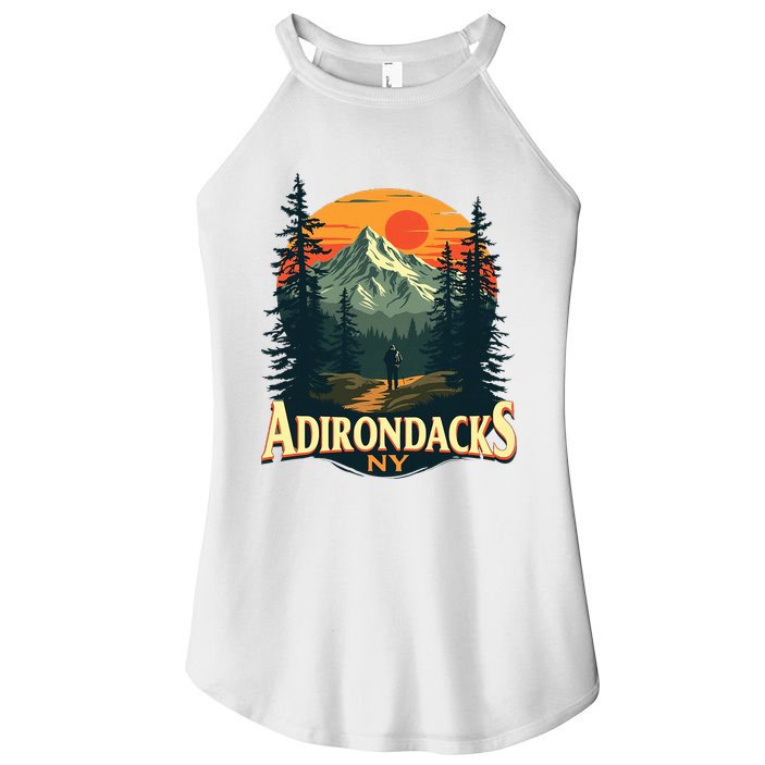 Adirondacks Ny Hiking Mountains Nature Lovers Women's Perfect Tri Rocker Tank