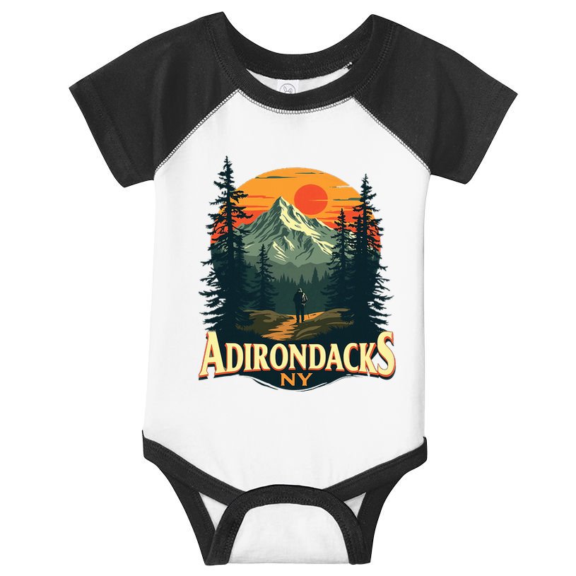 Adirondacks Ny Hiking Mountains Nature Lovers Infant Baby Jersey Bodysuit
