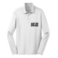 AinT No Hood Like Motherhood Funny Phrase Silk Touch Performance Long Sleeve Polo