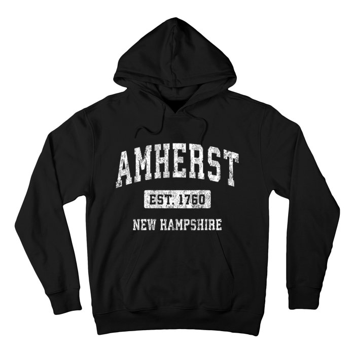 Amherst New Hampshire Nh Vintage Sports Established Hoodie