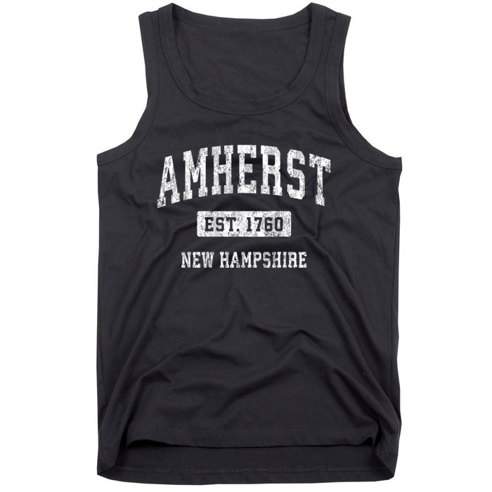 Amherst New Hampshire Nh Vintage Sports Established Tank Top