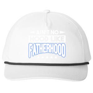 Aint No Hood Like Fatherhood Father Gift Snapback Five-Panel Rope Hat