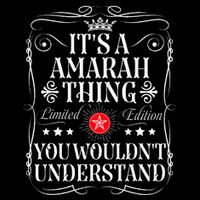 Amarah Name Its A Amarah Thing You WouldnT Understand Drawstring Bag
