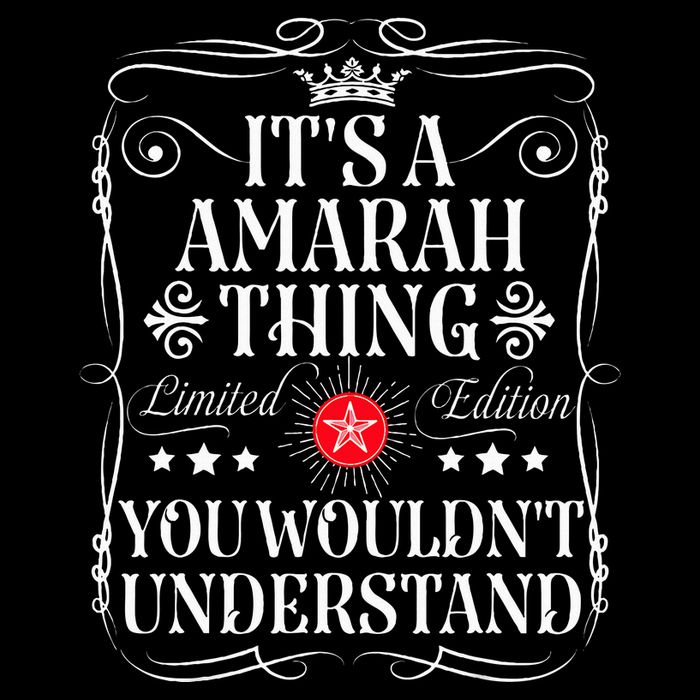 Amarah Name Its A Amarah Thing You WouldnT Understand Drawstring Bag