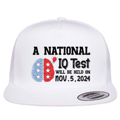 A National Iq Test Will Be Held On Nov 5 2024 Funny Election Flatbill Hat