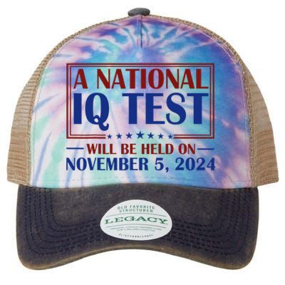 A National Iq Test Will Be Held On Nov 5 2024 Legacy Tie Dye Trucker Hat