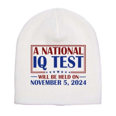 A National Iq Test Will Be Held On Nov 5 2024 Short Acrylic Beanie