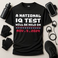 A National Iq Test Will Be Held On November 5th 2024 Performance Shirt