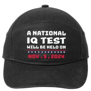 A National Iq Test Will Be Held On November 5th 2024 7-Panel Snapback Hat