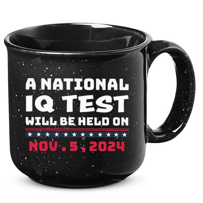 A National Iq Test Will Be Held On November 5th 2024 15oz Campfire Ceramic Mug
