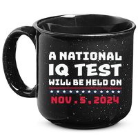 A National Iq Test Will Be Held On November 5th 2024 15oz Campfire Ceramic Mug