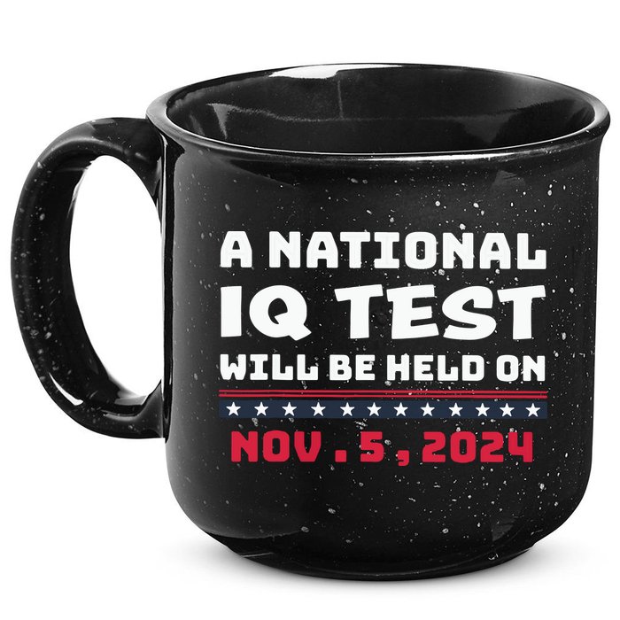 A National Iq Test Will Be Held On November 5th 2024 15oz Campfire Ceramic Mug