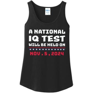 A National Iq Test Will Be Held On November 5th 2024 Ladies Essential Tank