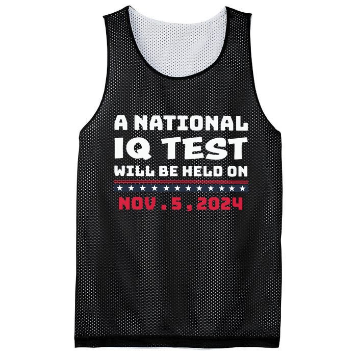 A National Iq Test Will Be Held On November 5th 2024 Mesh Reversible Basketball Jersey Tank