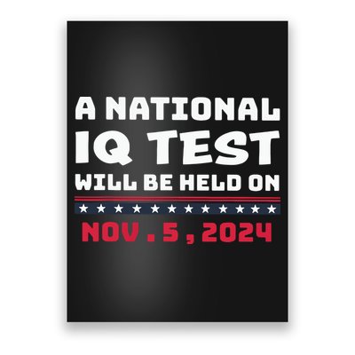A National Iq Test Will Be Held On November 5th 2024 Poster