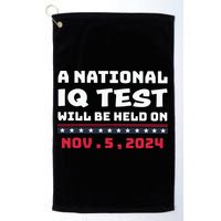 A National Iq Test Will Be Held On November 5th 2024 Golf Towel