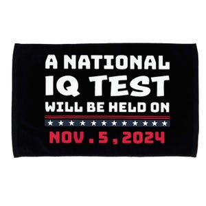 A National Iq Test Will Be Held On November 5th 2024 Microfiber Hand Towel