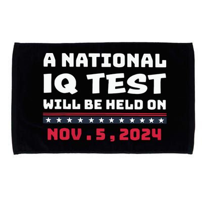 A National Iq Test Will Be Held On November 5th 2024 Microfiber Hand Towel