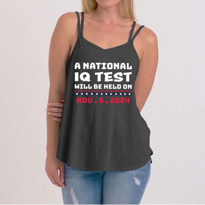 A National Iq Test Will Be Held On November 5th 2024 Women's Strappy Tank