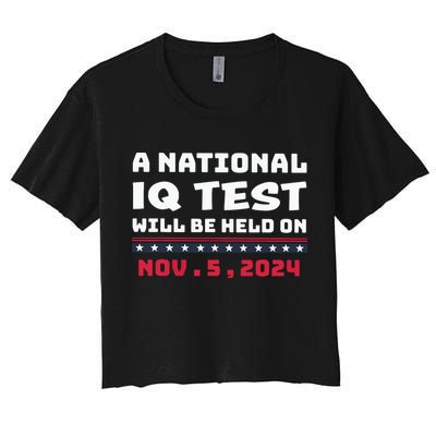A National Iq Test Will Be Held On November 5th 2024 Crop Top