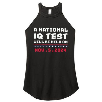 A National Iq Test Will Be Held On November 5th 2024 Women's Perfect Tri Rocker Tank