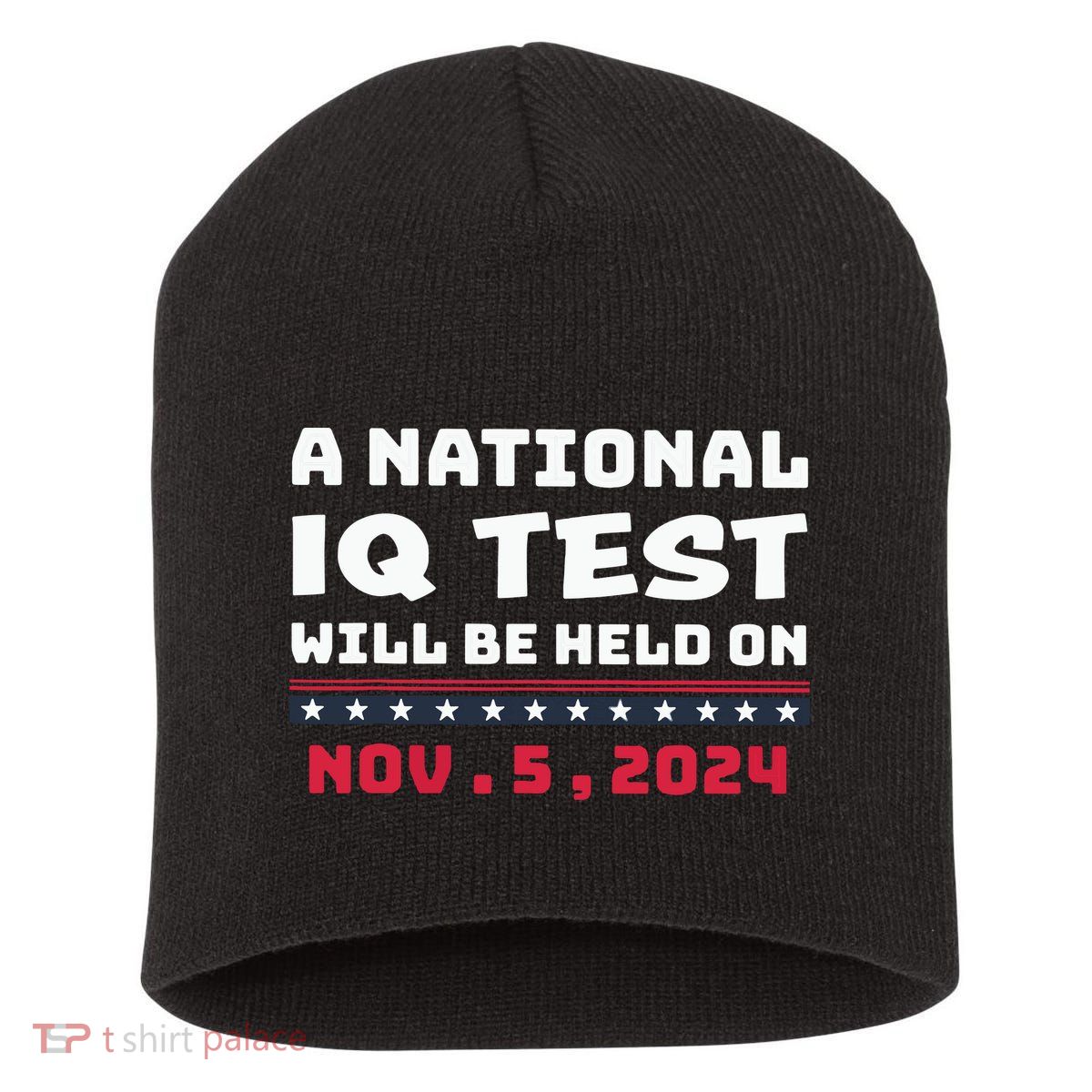 A National Iq Test Will Be Held On November 5th 2024 Short Acrylic Beanie