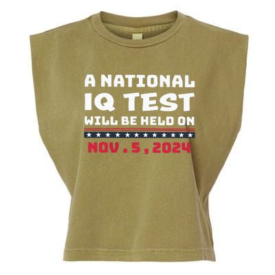 A National Iq Test Will Be Held On November 5th 2024 Garment-Dyed Women's Muscle Tee