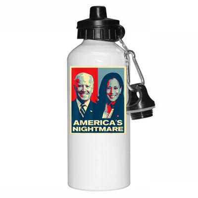 Americas Nightmare Impeach Biden Harris Now Anti Joe Biden Aluminum Water Bottle