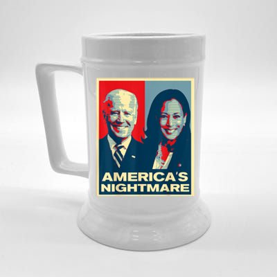 Americas Nightmare Impeach Biden Harris Now Anti Joe Biden Beer Stein