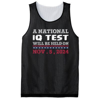 A National Iq Test Will Be Held On November 5 Election 2024 Premium Mesh Reversible Basketball Jersey Tank