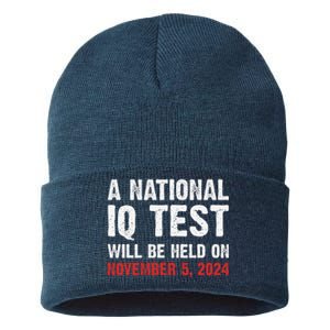 A National Iq Test Will Be Held On Nov 52024 Sustainable Knit Beanie