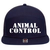 Animal Control 7 Panel Mesh Trucker Snapback Hat