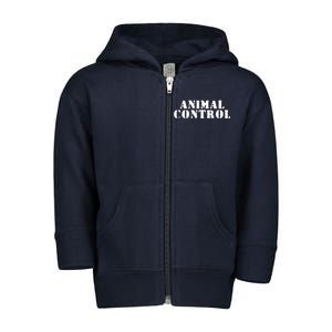 Animal Control Toddler Zip Fleece Hoodie