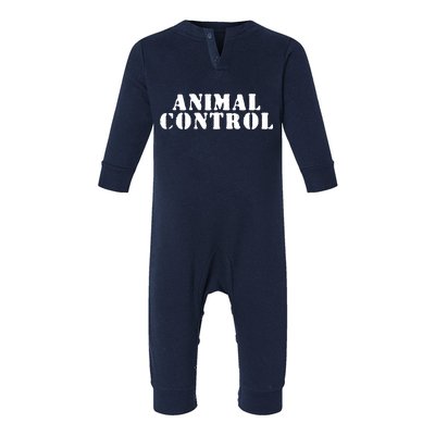 Animal Control Infant Fleece One Piece