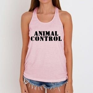 Animal Control Women's Knotted Racerback Tank