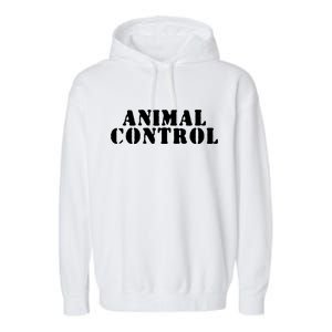 Animal Control Garment-Dyed Fleece Hoodie