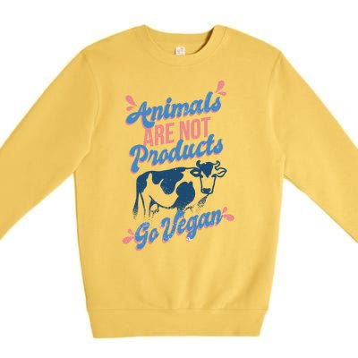 Animals Are Not Products Premium Crewneck Sweatshirt