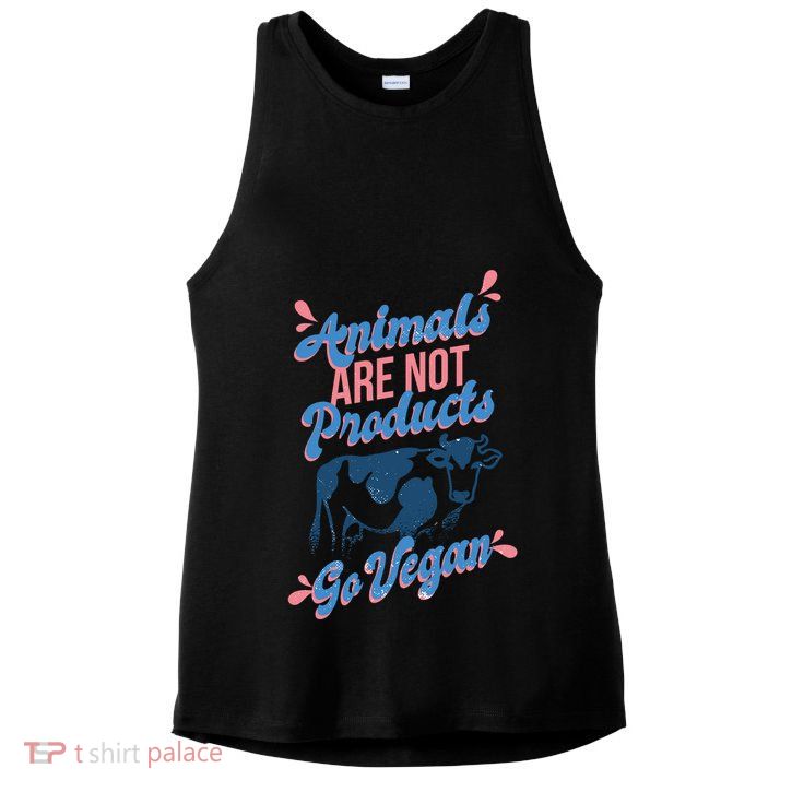 Animals Are Not Products Ladies PosiCharge Tri-Blend Wicking Tank