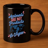 Animals Are Not Products 11oz C Handle Ceramic Mug