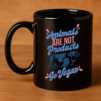 Animals Are Not Products 11oz C Handle Ceramic Mug