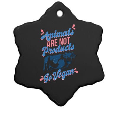 Animals Are Not Products Ceramic Star Ornament