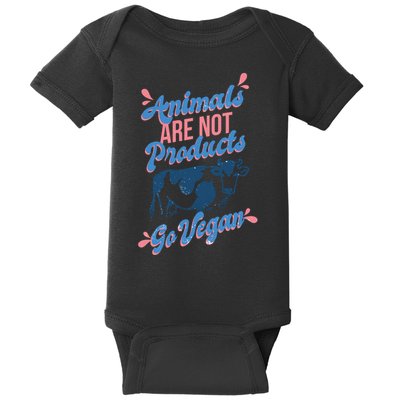Animals Are Not Products Baby Bodysuit
