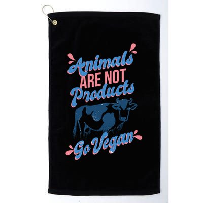 Animals Are Not Products Golf Towel