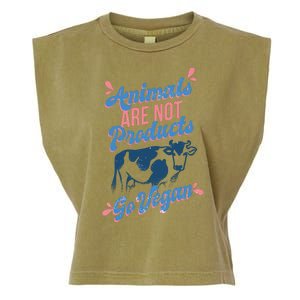 Animals Are Not Products Garment-Dyed Women's Muscle Tee