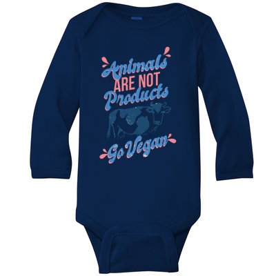 Animals Are Not Products Baby Long Sleeve Bodysuit