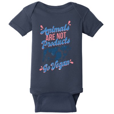 Animals Are Not Products Baby Bodysuit