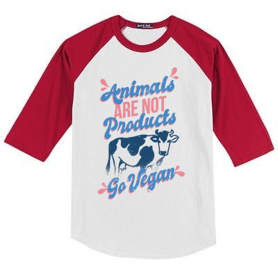 Animals Are Not Products Kids Colorblock Raglan Jersey